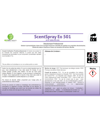 ScentSpray EO 501 - Matière organique - Bidon 5L